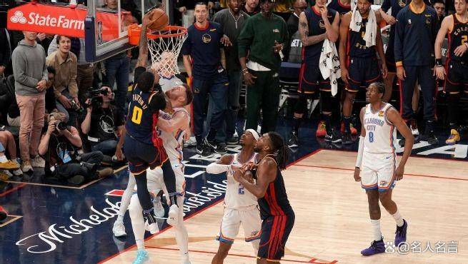 NBA消息：雷霆下起三分雨，大胜勇士24分